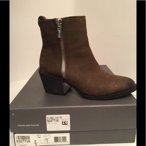 Vince Camuto Dark Taupe Ankle Boots